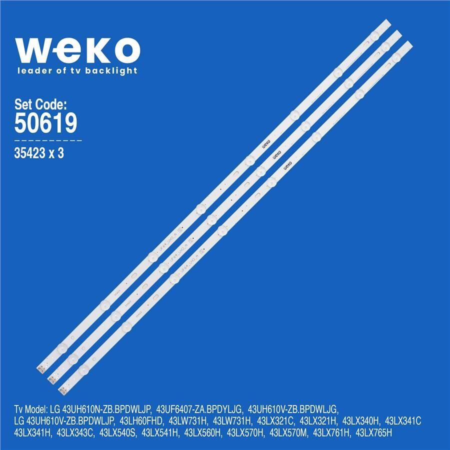 Wkset-5619 35423X3 Lg Innotek Direct 43Inch Uhd 1Bar 24Ea 3 Adet Led Bar