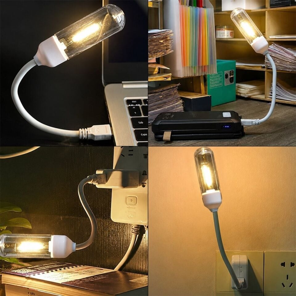 Powermaster PM-25791 Esnek Gövdeli USB Günışığı COB Led Lamba