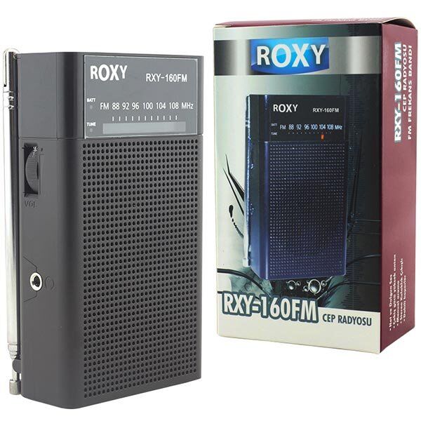 Roxy RXY-160FM Cep Tipi Pilli Mini Analog FM Radyo