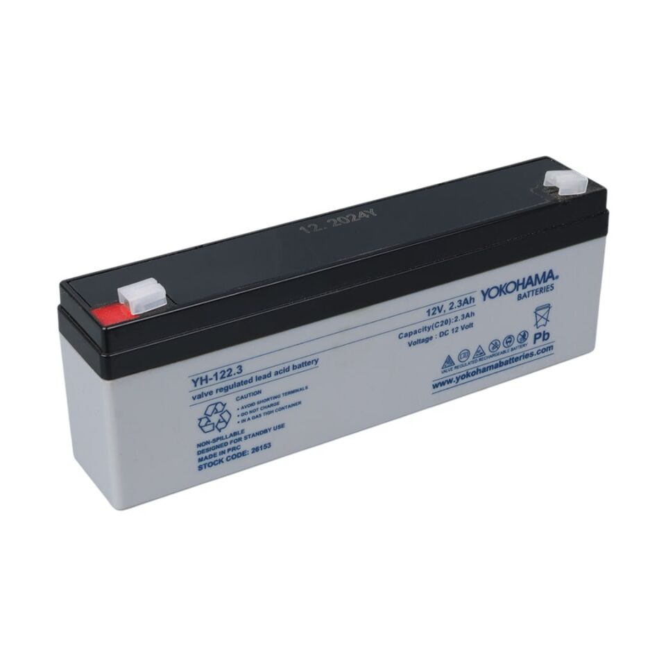Yokohama YH-122.3 12 Volt - 2.3 Amper Yatık Uzun Akü
