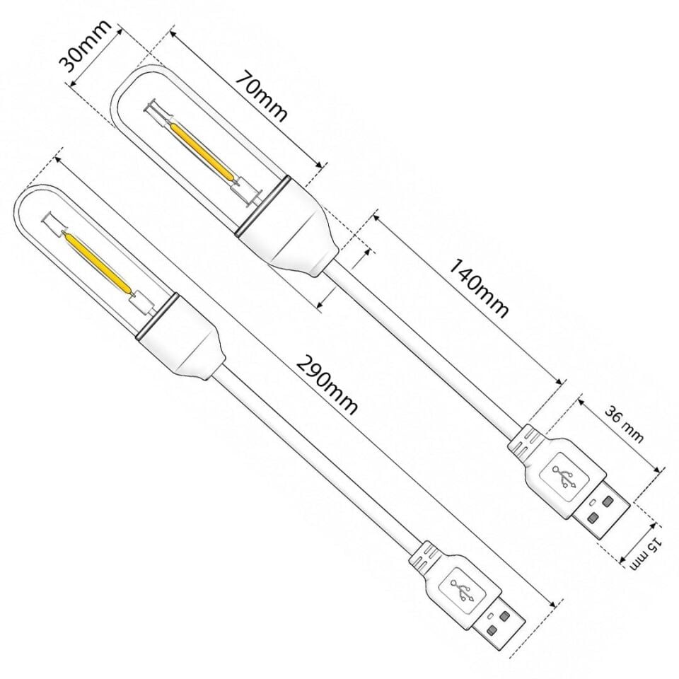 Powermaster PM-25793 Esnek Gövdeli USB Günışığı COB Led Lamba