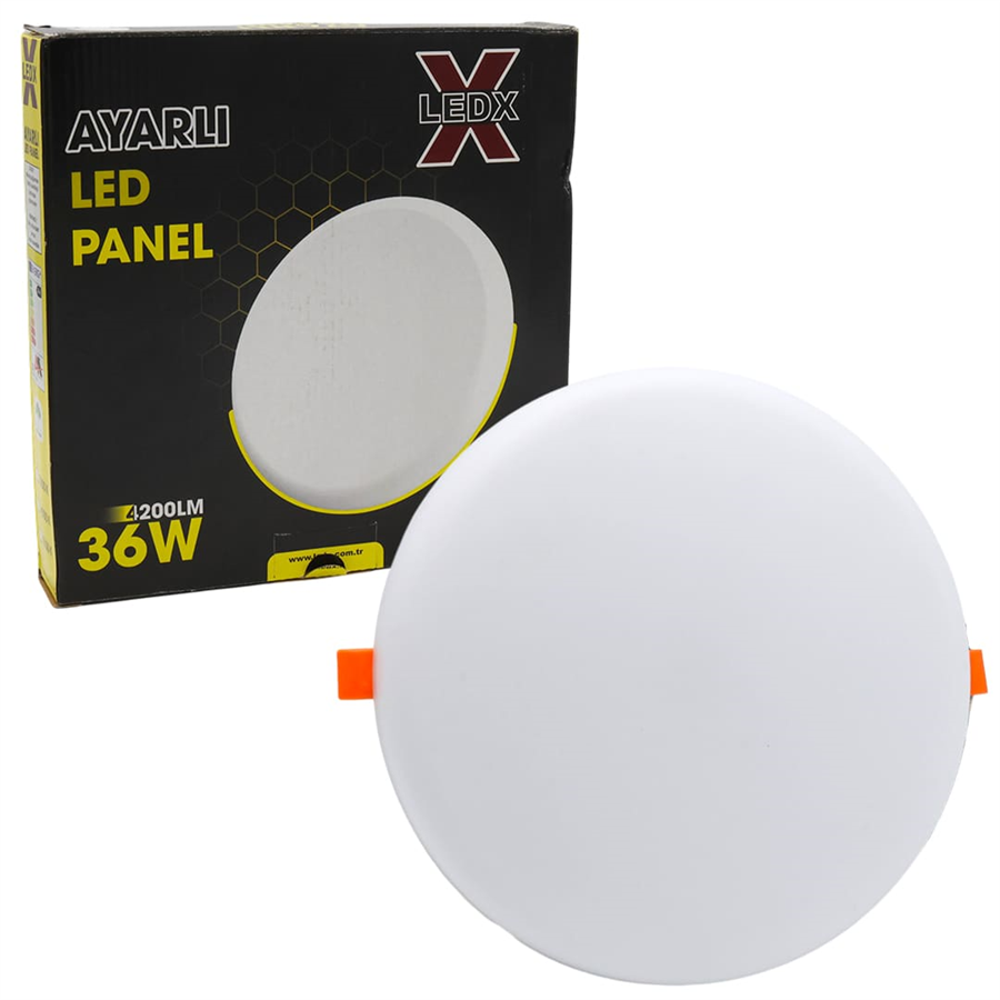 LEDX AL-AY24 36 Watt 4200 Lümen Genişlik Ayarlı Hareketli Raylı Yuvarlak Sıva Altı LED Panel