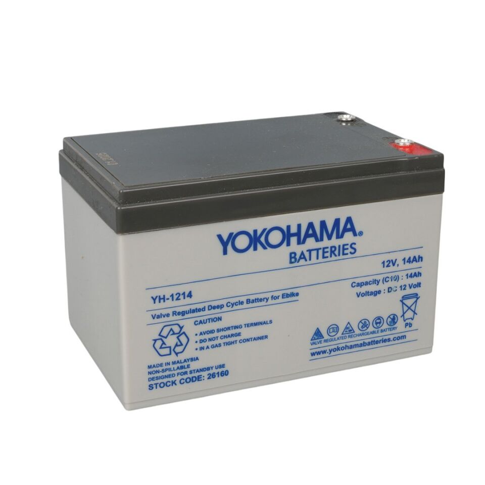 Yokohama YH-121.4 12 Volt 14 Amper Elektrikli Bisiklet Aküsü
