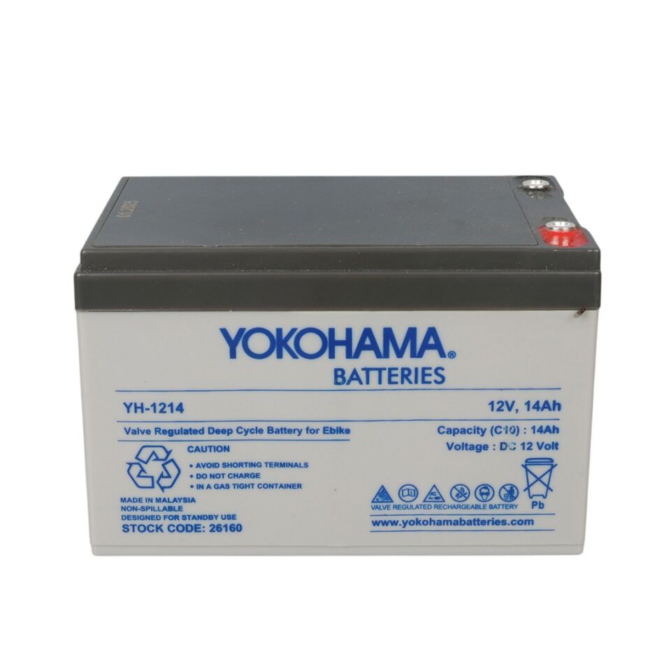 Yokohama YH-121.4 12 Volt 14 Amper Elektrikli Bisiklet Aküsü