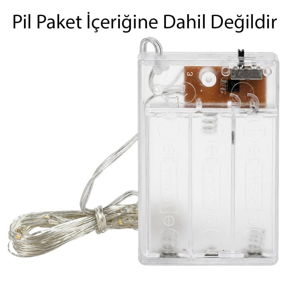 Powermaster PM-2556 3 Metre Pilli Rengarenk Peri LED Işık