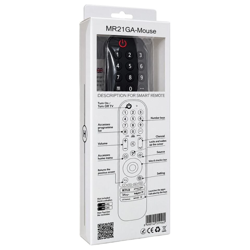Huayu MR21GA-MOUSE AKB74855401 Air Mouse Sihirli Kumanda