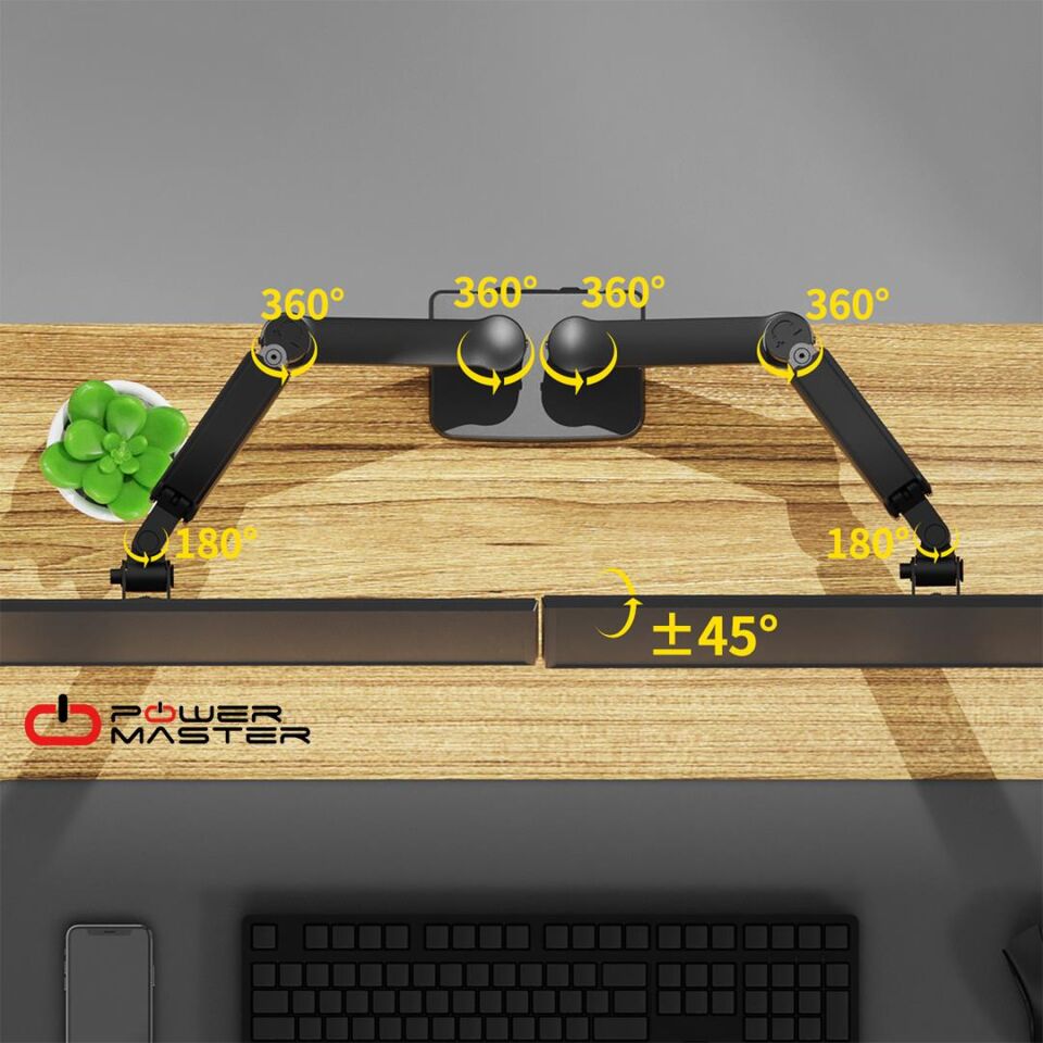Powermaster 13-32'' Amortisörlü Gaming Monitör Tutucu