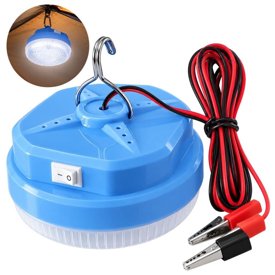 Powermaster PM-39337 DC 12V Akü Maşalı 6500K Beyaz LED Lamba