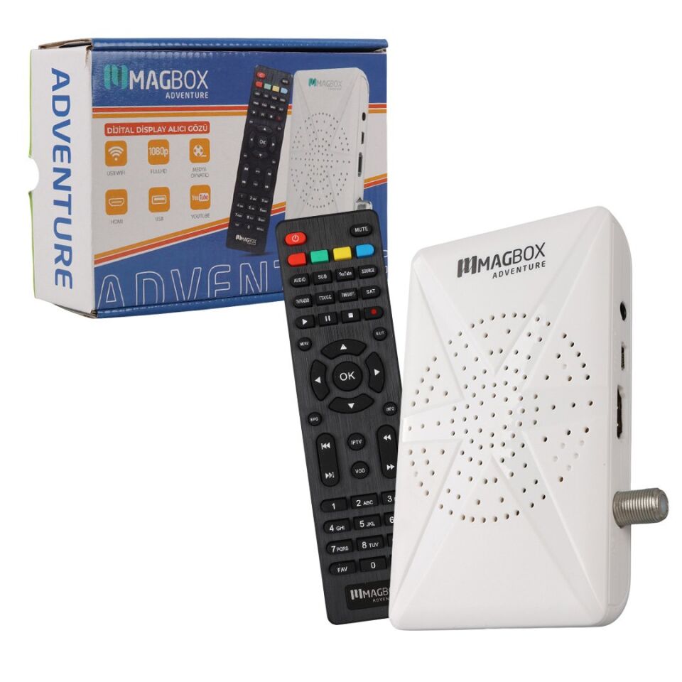 Magbox Adventure USB Destekli Full HD Uydu Alıcısı