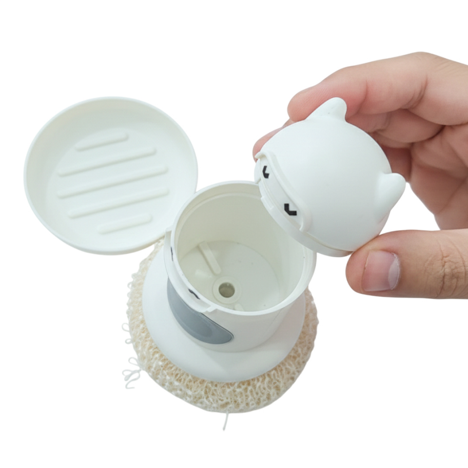 Sunup SN-29190 Ninja Tasarımlı Deterjan Hazneli Mutfak Bulaşık Fırçası