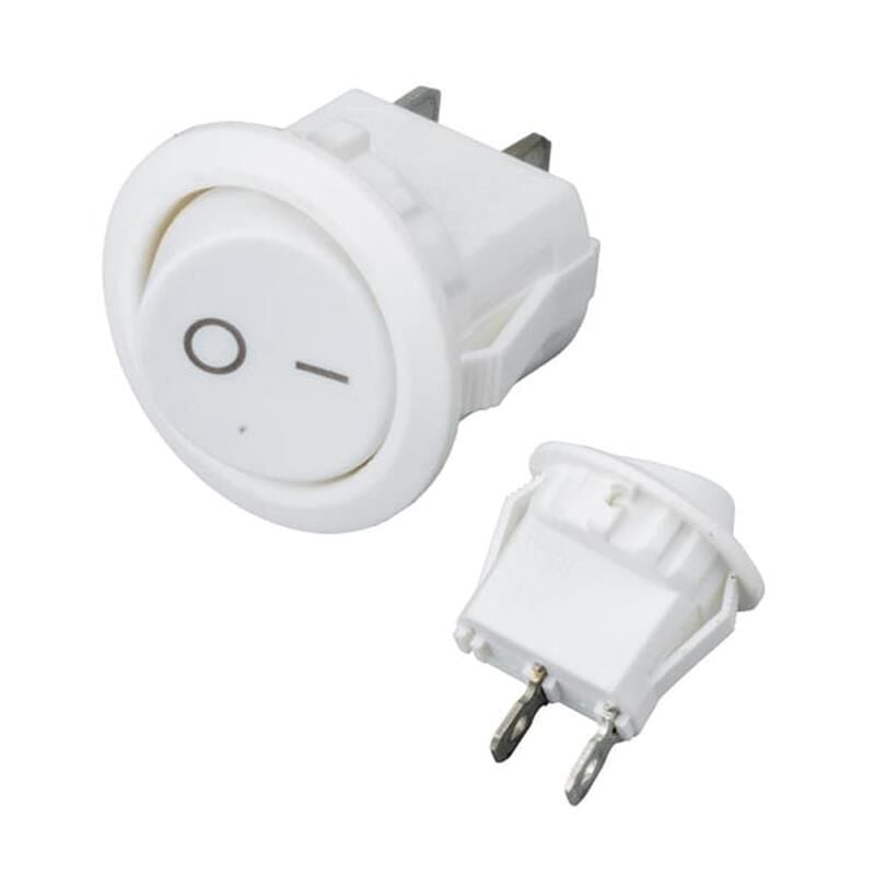 Mini Yuvarlak Işıksız ON-OFF Beyaz Anahtar IC-134E