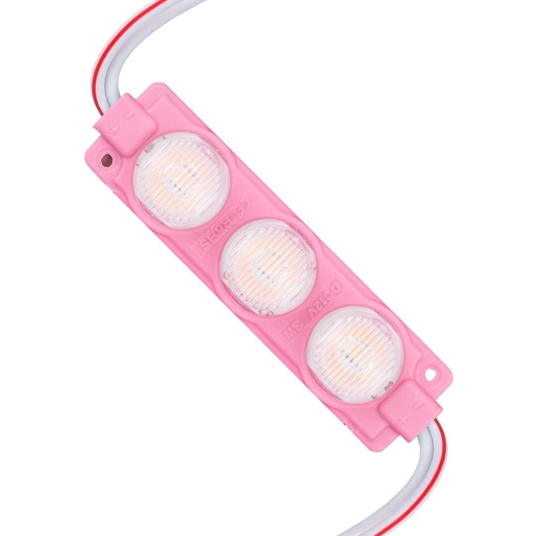 Powermaster 74X20 Mm 12 Volt 3 Watt Pembe LED Modül