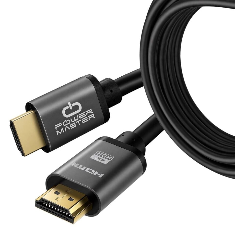 Powermaster PM-39205 10 Metre 4K 60Hz Metal Başlıklı HDMI Kablo