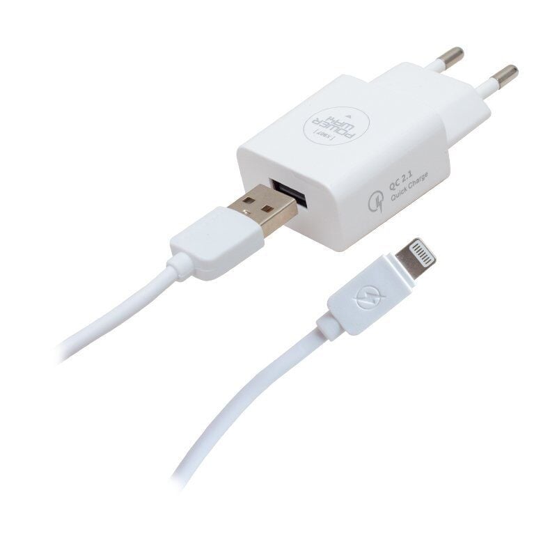 Powerway X-907 5 Volt 2000 mA Hızlı Şarj Başlık Adaptörü + iPhone Kablo