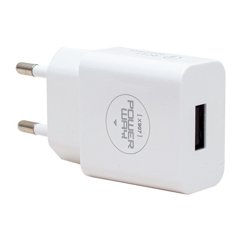 Powerway X-907 5 Volt 2000 mA Hızlı Şarj Başlık Adaptörü + iPhone Kablo