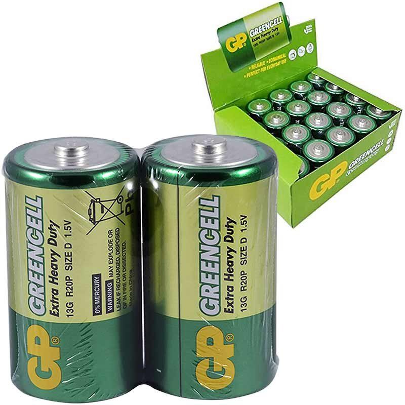 GP 13G 2S2 R20 D Boy Büyük Pil (20'li Paket)