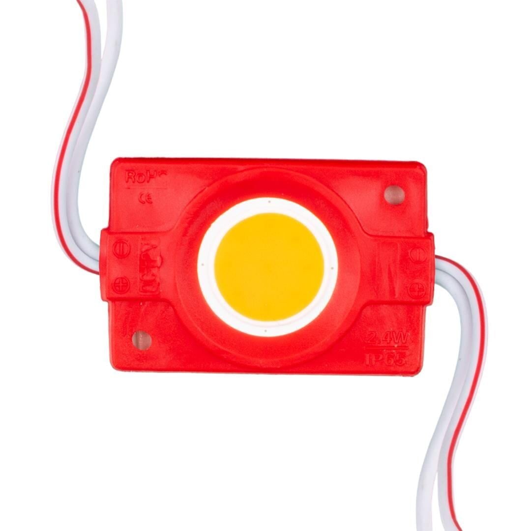 Powermaster 40X22 Mm 12 Volt 2.4 Watt Kırmızı COB Modül LED