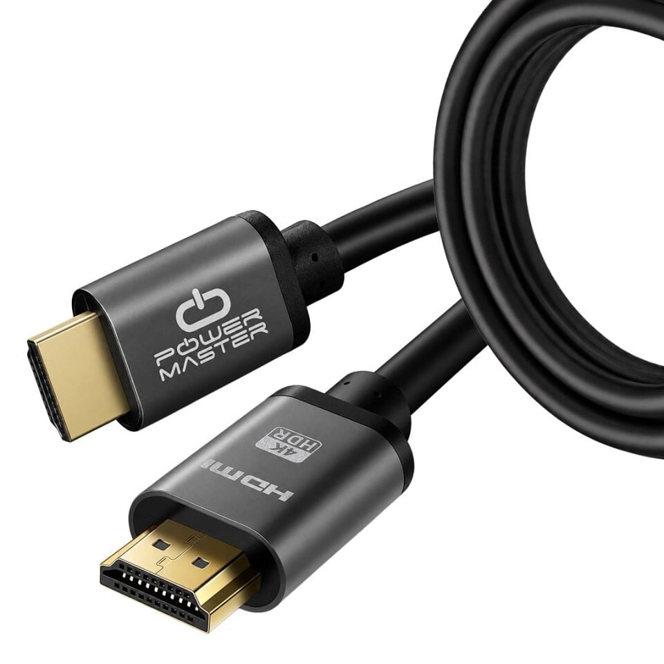 Powermaster PM-39203 3 Metre 4K 60Hz Metal Başlıklı HDMI Kablo