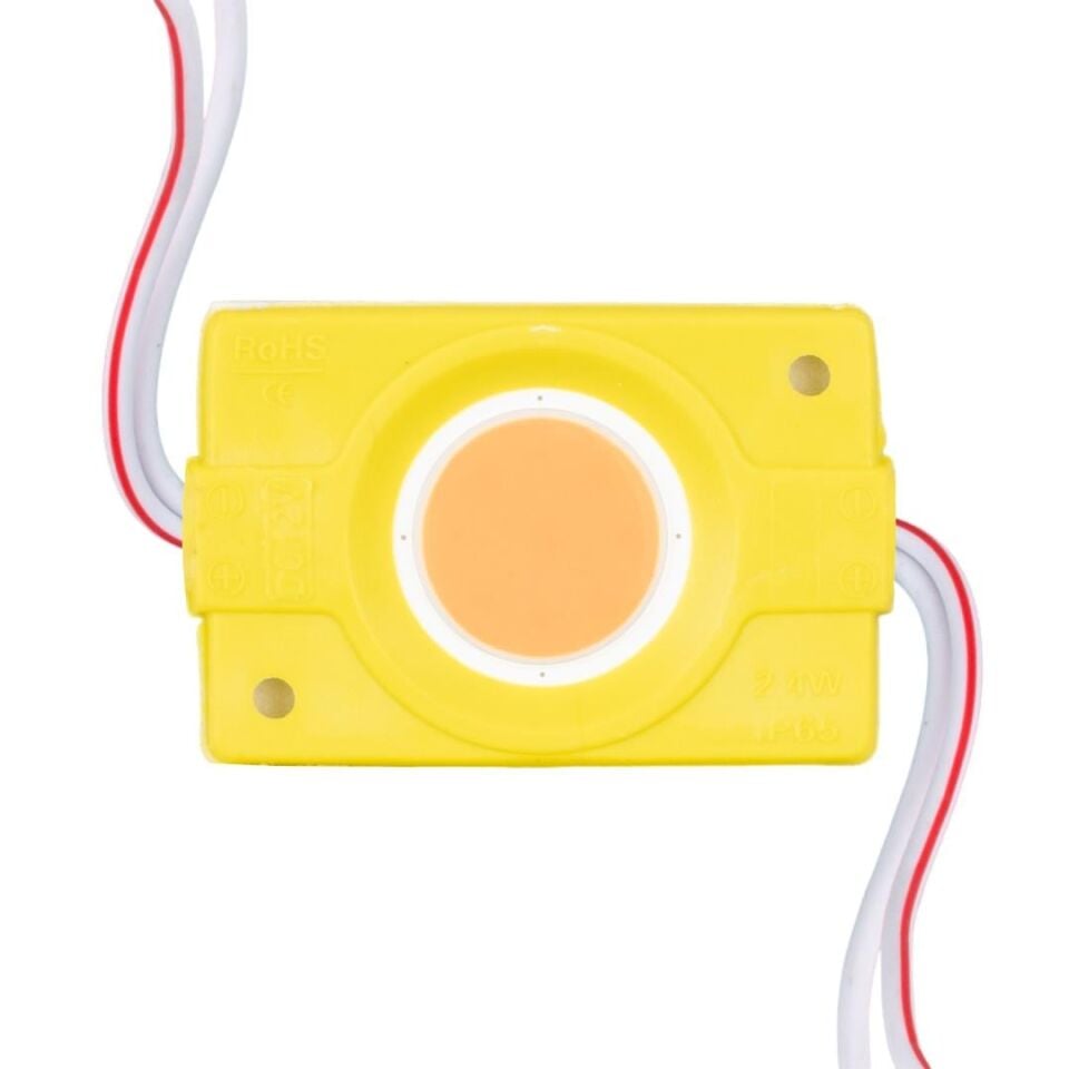 Powermaster 40X22 Mm 12 Volt 2.4 Watt Sarı COB Modül LED
