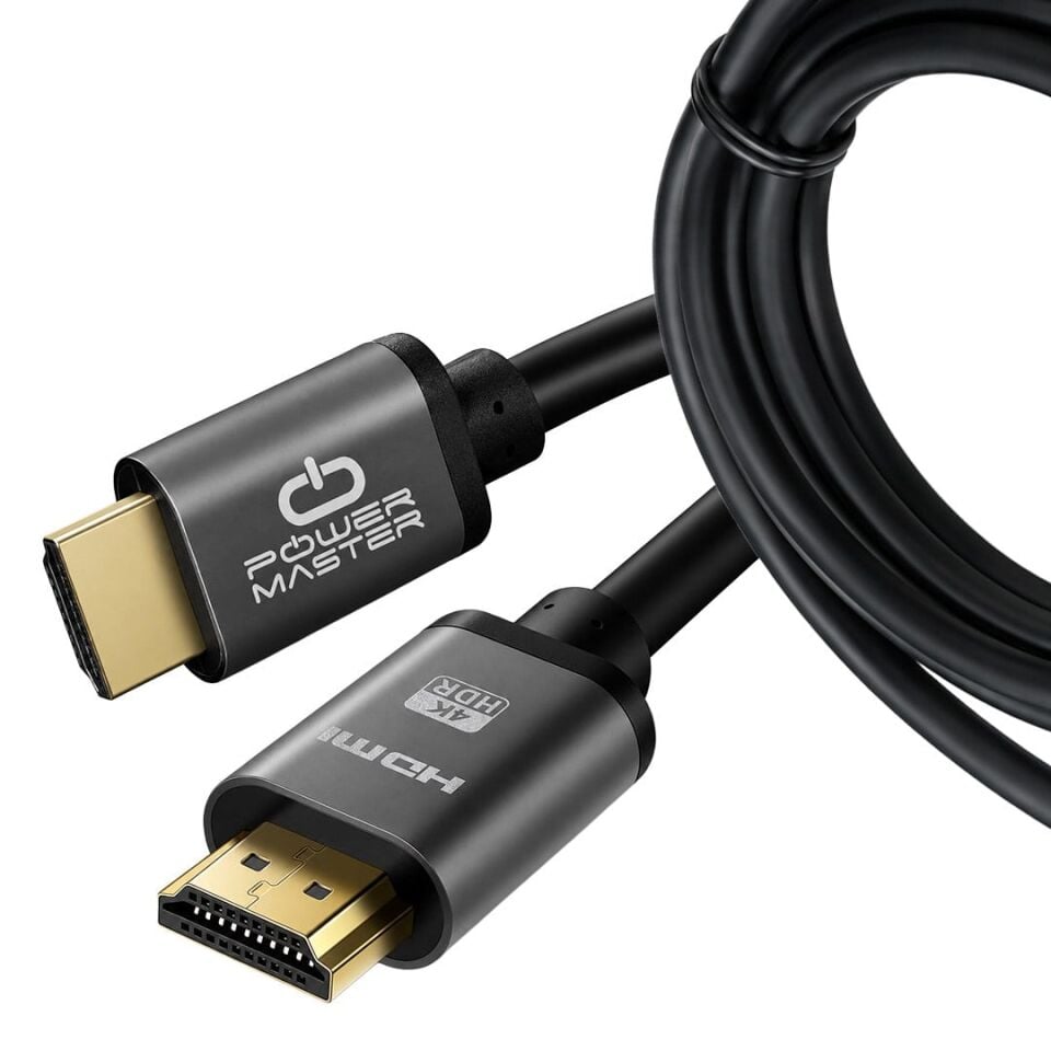 Powermaster PM-39202 1.5 Metre 4K 60Hz Metal Başlıklı HDMI Kablo