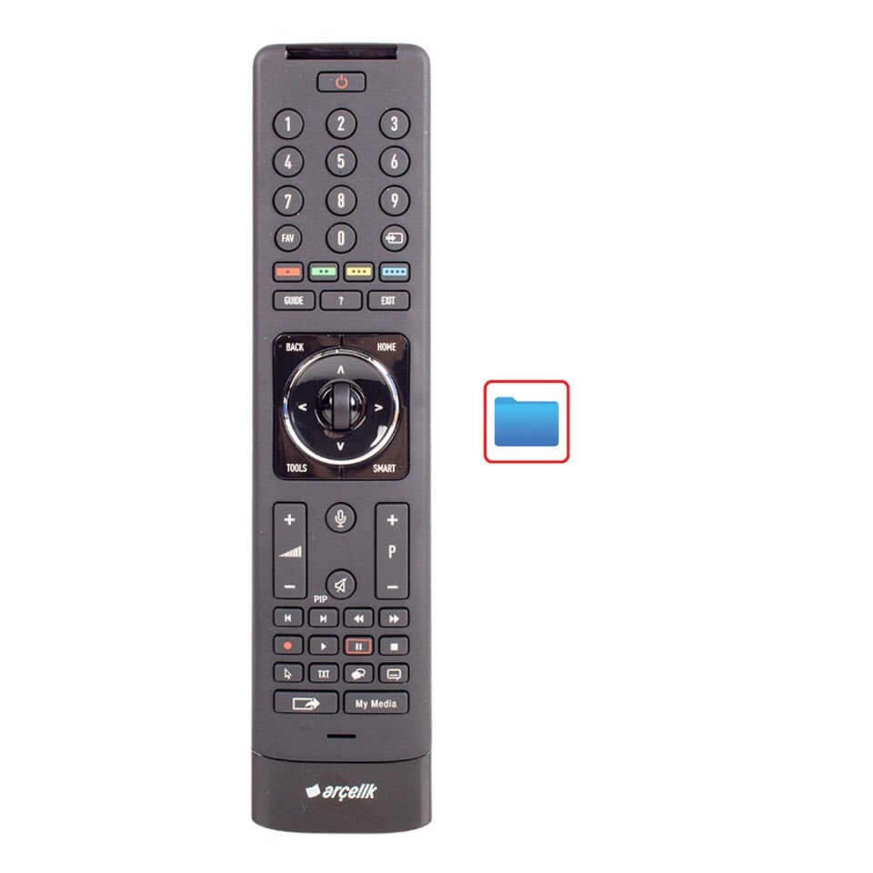Arçelik Beko Grundig XRA18700-AA Lcd Sihirli Metalik Kumanda