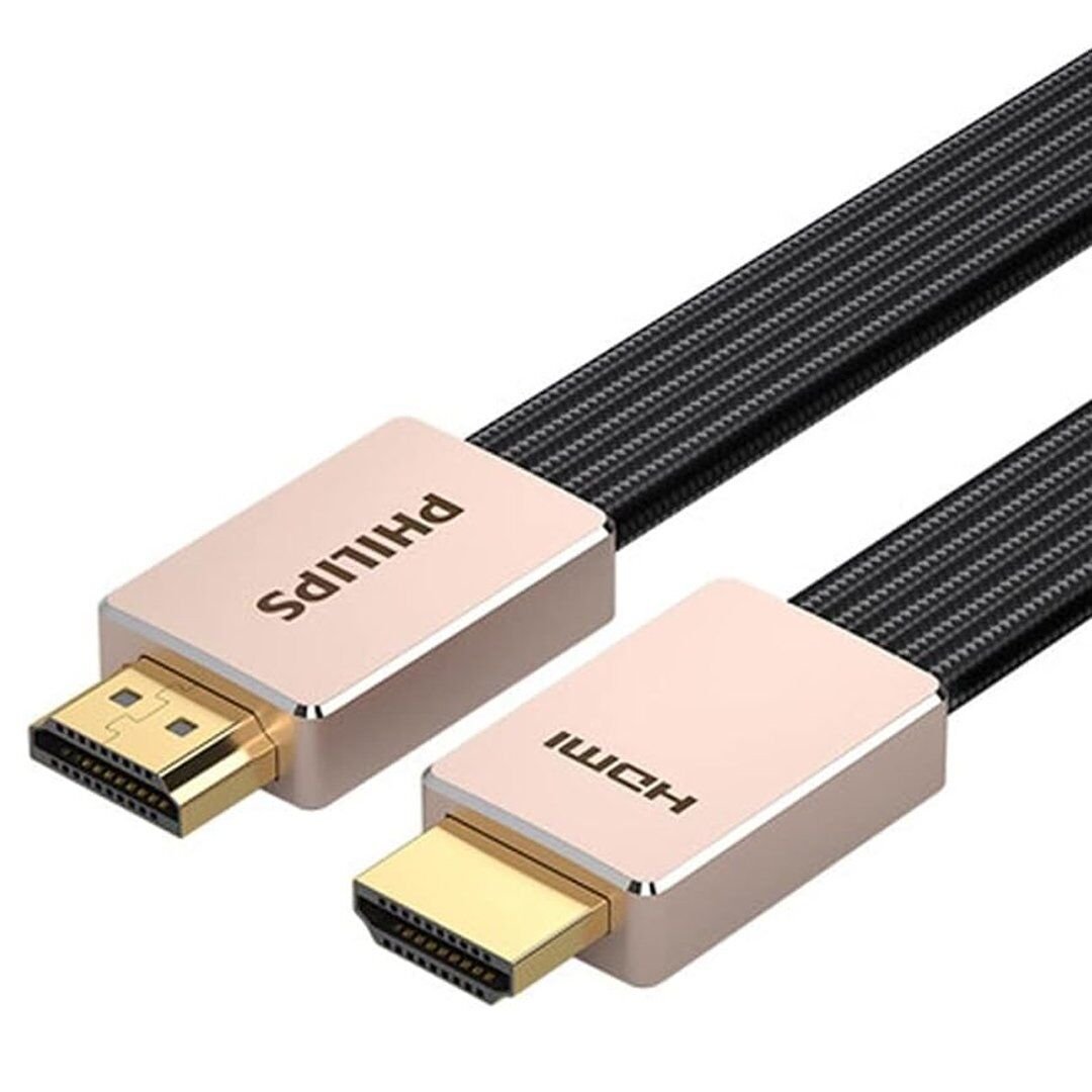Philips 4K 60 Hz V2.1 Yassı 1 Metre HDMI Görüntü Kablosu