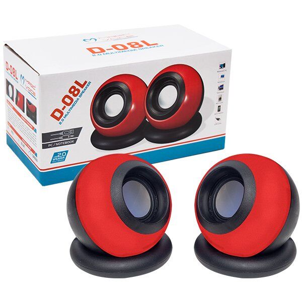 MagicVoice D-08L 1+1 USB Mini Oval Hoparlör