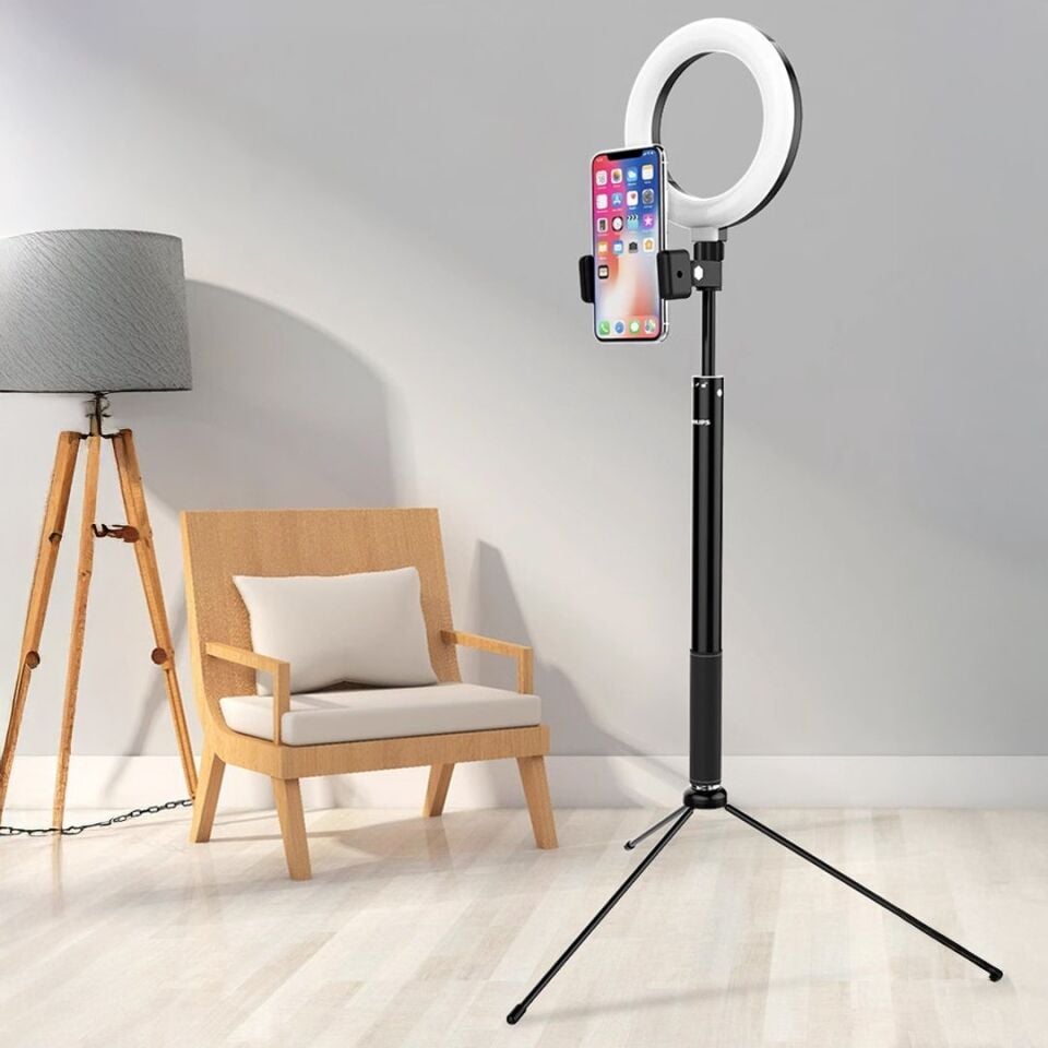 Philips Tripod Standlı Selfie Çekim Işıklı Telefon Tutucu