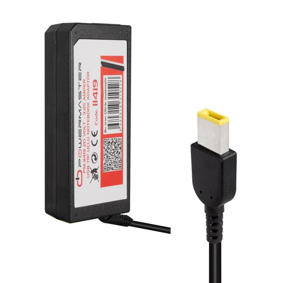 Powermaster PM-11419 20 Volt 3.25 Amper Usb Tip Uçlu Adaptör