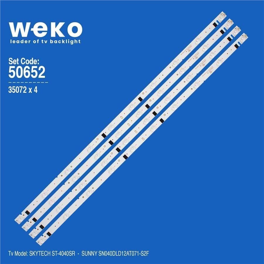 Wkset-5652 35072X4 Zdcx40d10-Zc14f-02 - Pn:303Cx400033  4 Adet Led Bar
