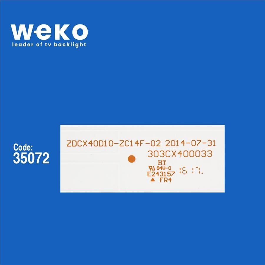 Wkset-5652 35072X4 Zdcx40d10-Zc14f-02 - Pn:303Cx400033  4 Adet Led Bar