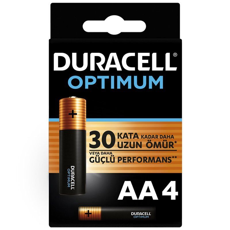 Duracell Optimum MX1500 Alkalin AA Kalem Pil (4'lü Paket)
