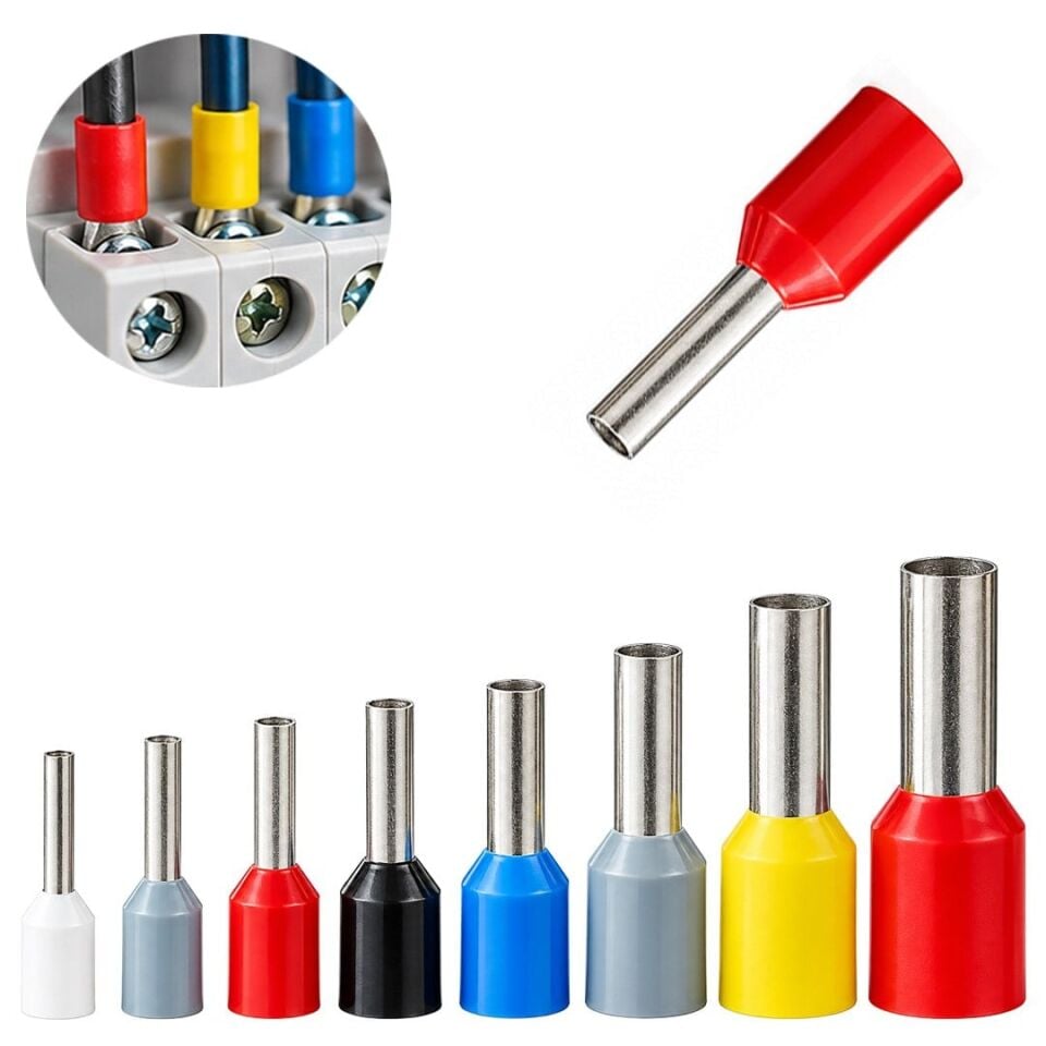 Powermaster PM-39085 1.00Mm Kırmızı İzoleli Kablo Ucu Sıkma Yüksük Terminali