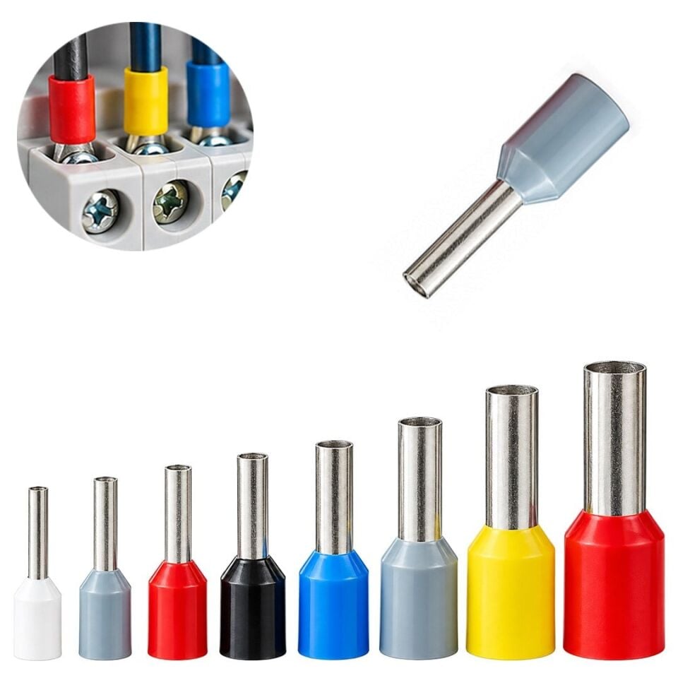 Powermaster PM-39084 0.75Mm Gri İzoleli Kablo Ucu Sıkma Yüksük Terminali
