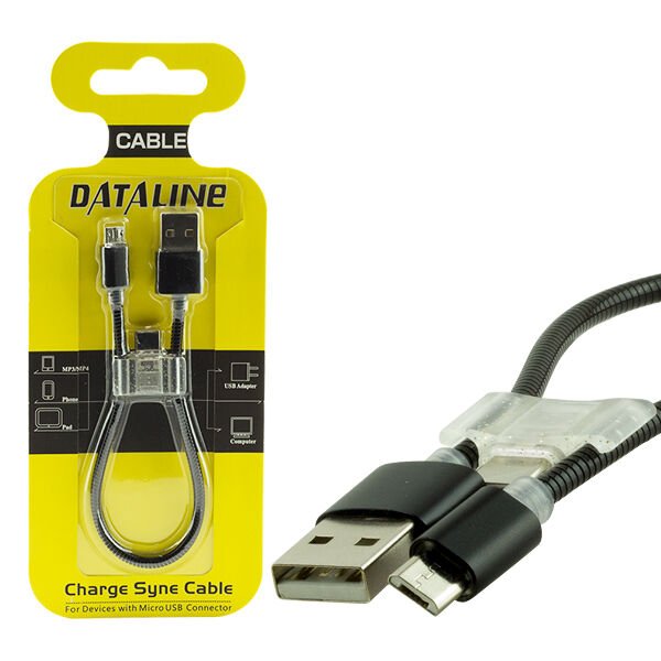 Powermaster Type C Aparatlı Örgülü Kısa Şarj Kablosu