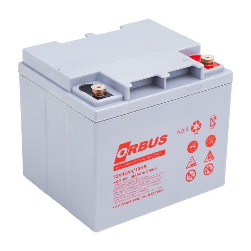 Orbus 12 V 42 A Engelli Araç Aküsü (197x165x175 Mm)