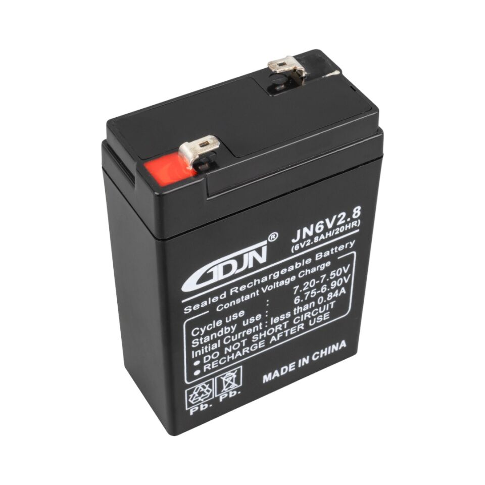 GDJN JN6V2.8 6 Volt - 2.8 Amper Dik Akü (66 x 33 x 97 mm)
