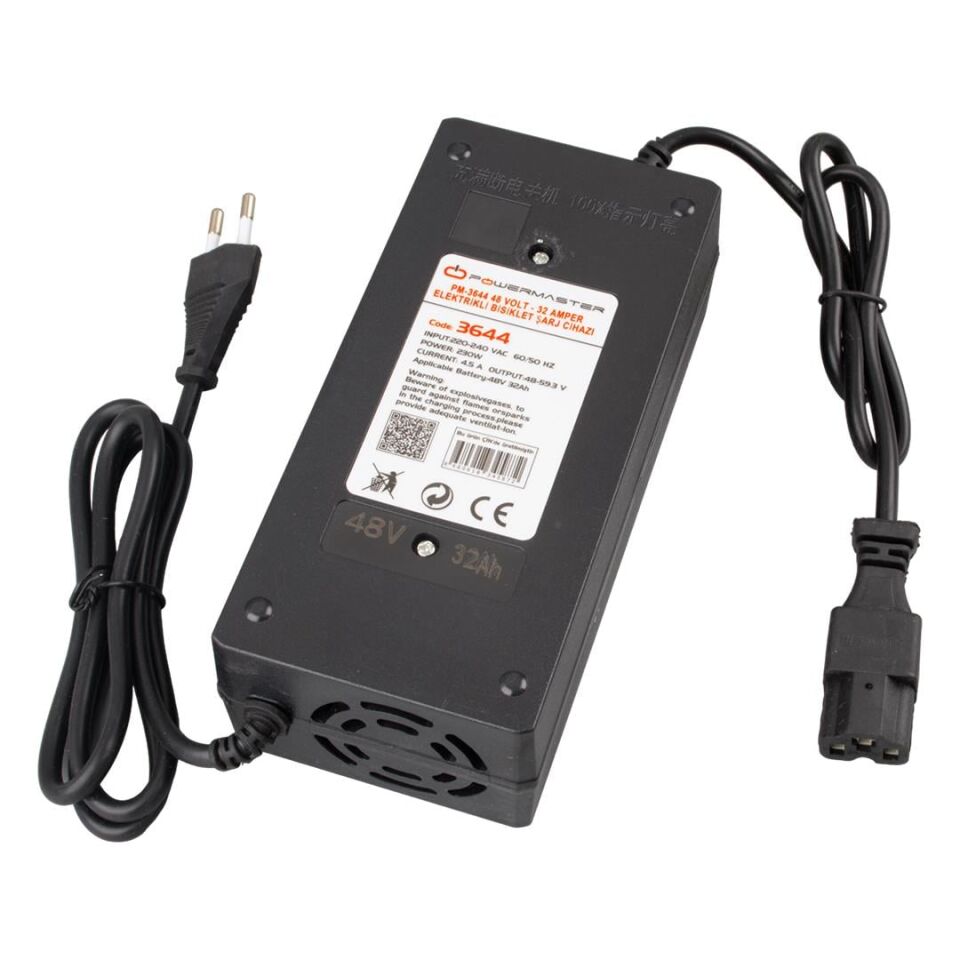 Powermaster 48 Volt 32 Amper Elektrikli Bisiklet Şarj Cihazı