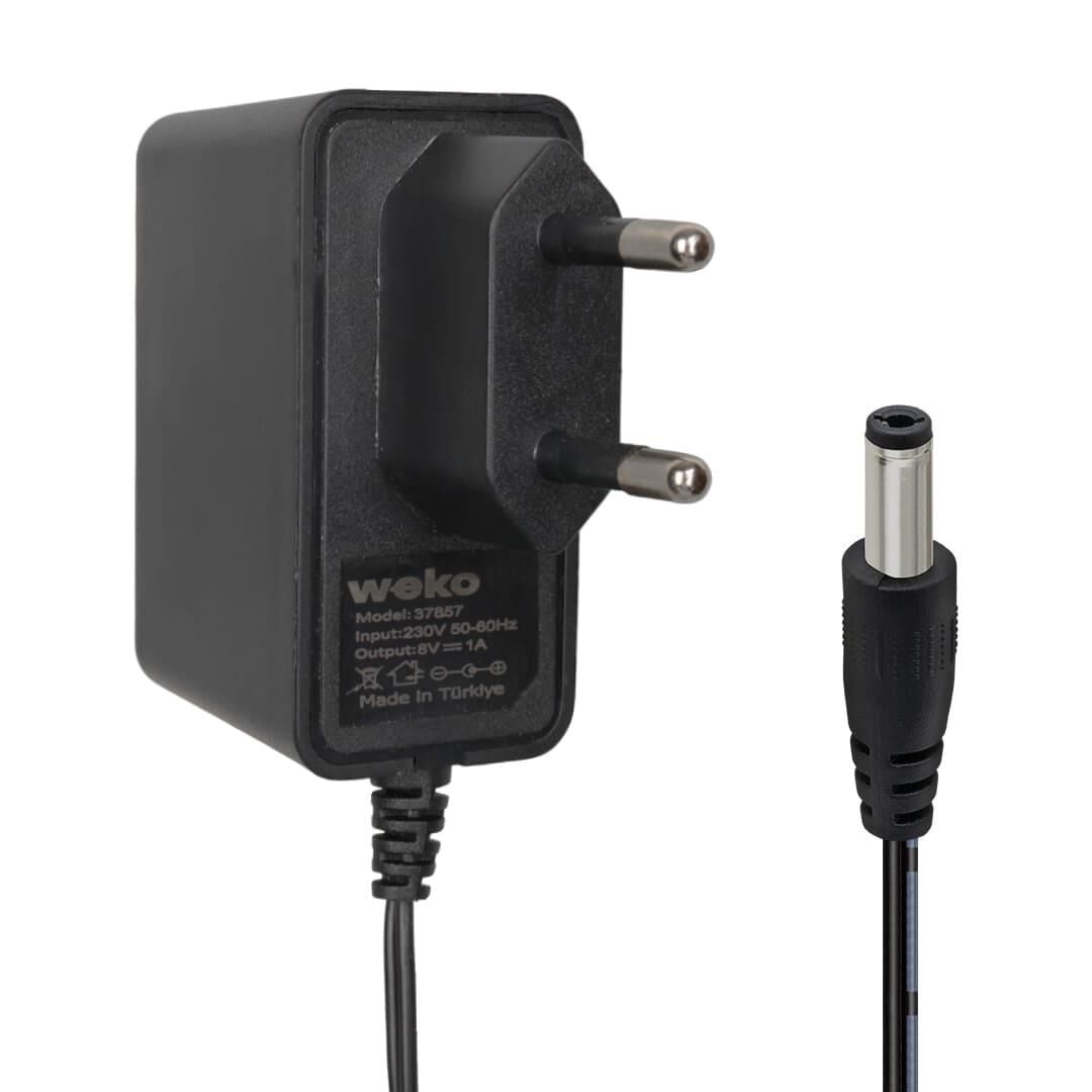 Weko WK-37857 8 Volt - 1 Amper 5.5*2.5 Mm Uçlu Adaptör