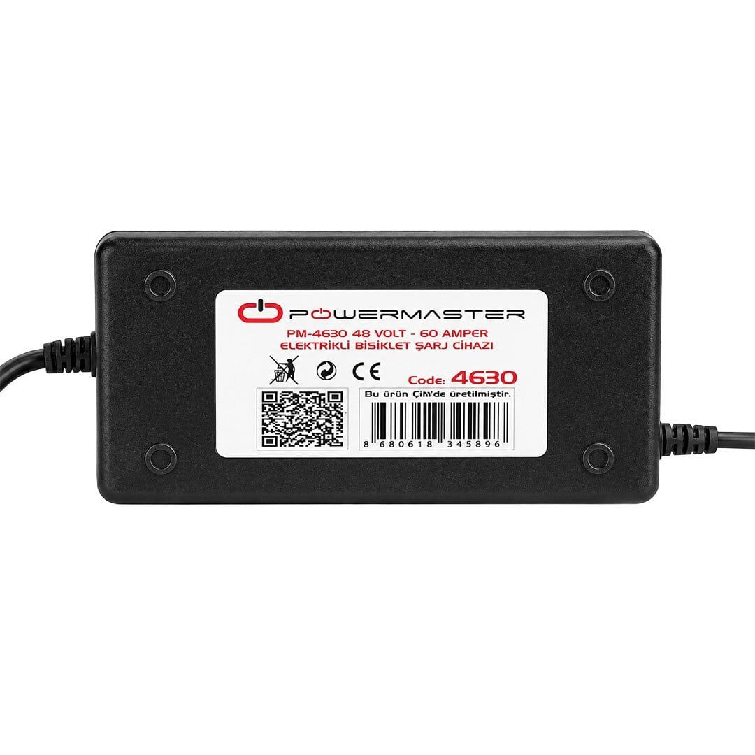 Powermaster 48 Volt 60 Amper Elektrikli Bisiklet Şarj Cihazı