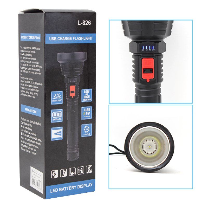 Powermaster USB Şarjlı 3 Kademeli 500 Lümen Led El Feneri