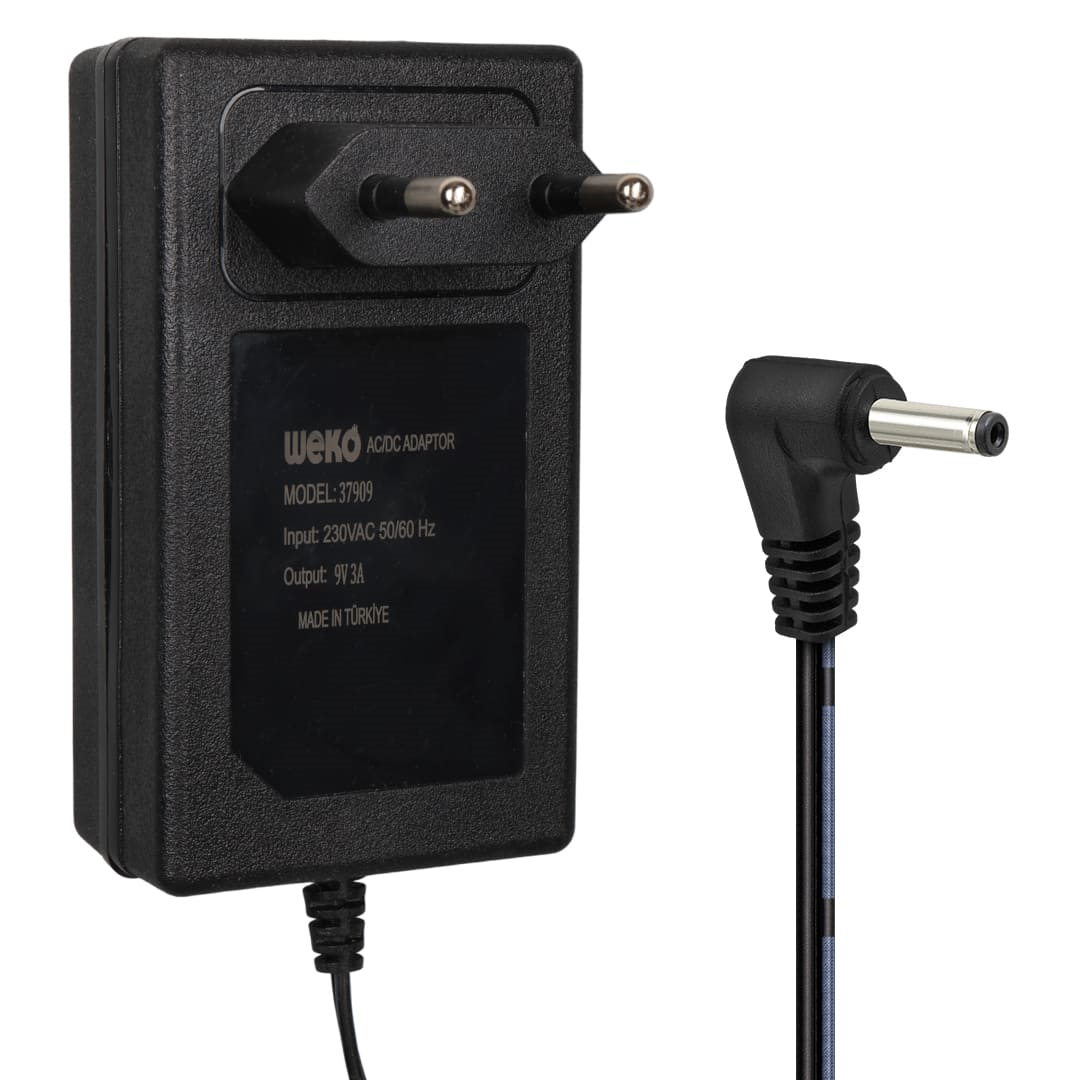 Weko WK-37909 9 Volt - 3 Amper 3.5*1.35 Mm Uçlu Adaptör