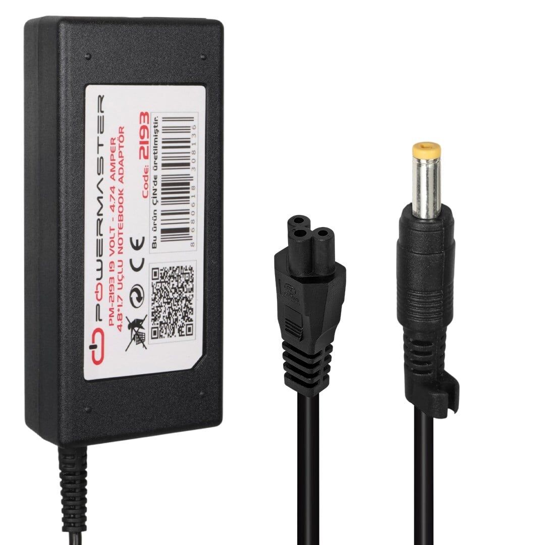 Powermaster PM-2193 19Volt 4.74Amper 4.8*1.7 Mm Uçlu Adaptör