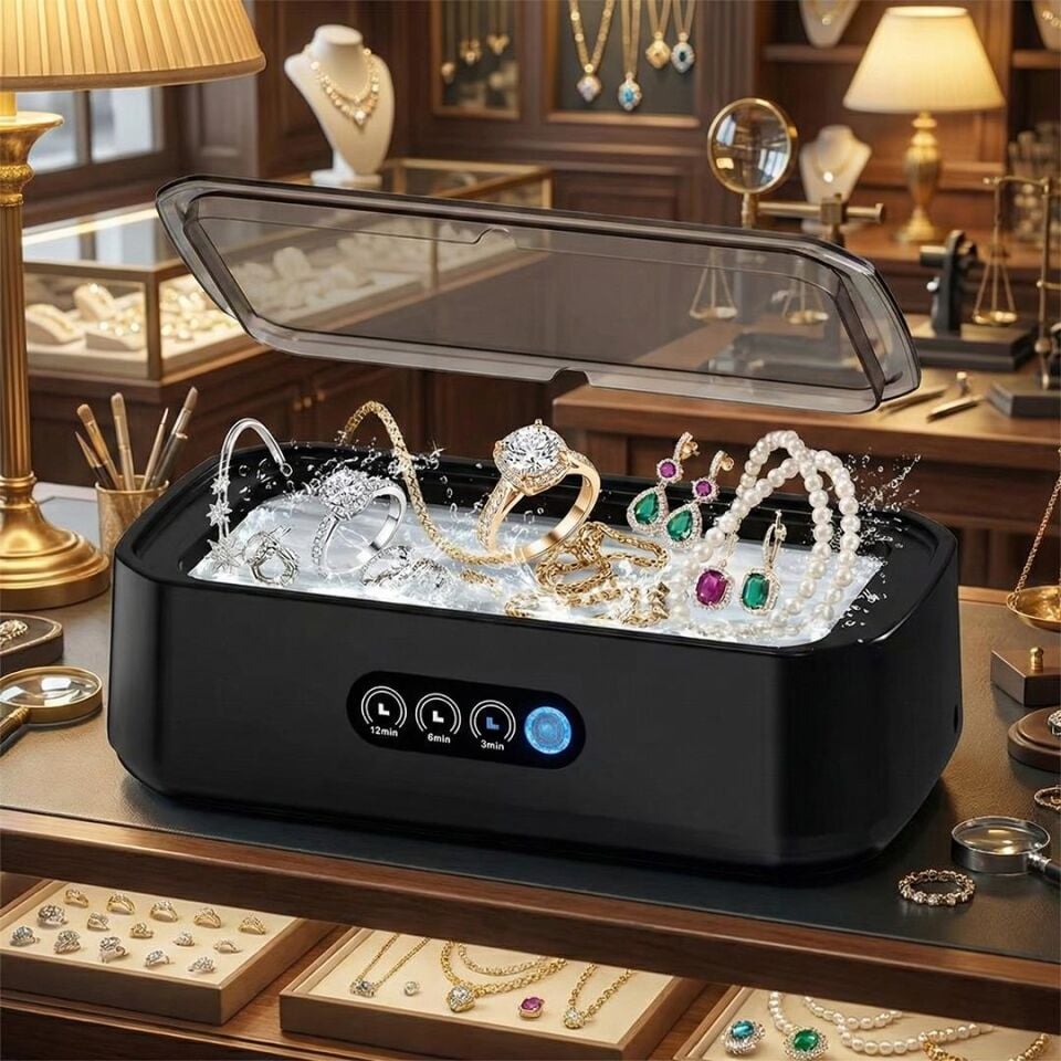 Sunup SN-29176 Profesyonel Ultrasonik Takı Mücevher Gözlük Temizleme Makinesi