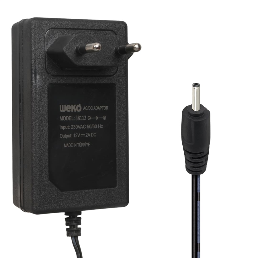 Weko WK-38112 12 Volt - 2 Amper 2.5*0.7 Mm Uçlu Adaptör