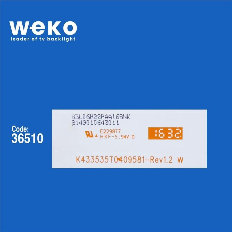 Wkset-5687 36510X4 K433535T0409581-Rev1.2 W 4 Adet Led Bar