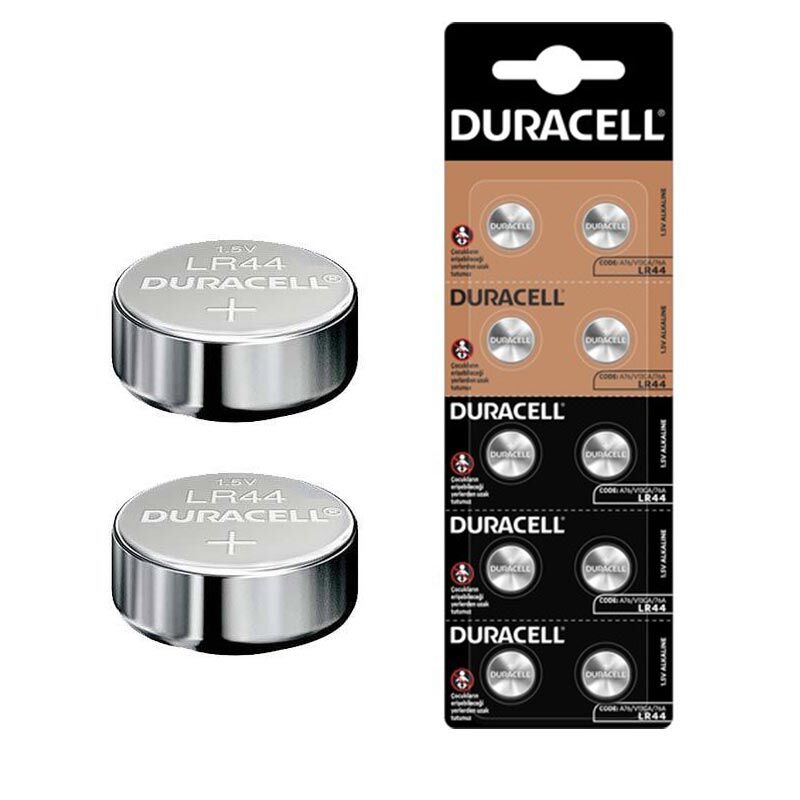 Duracell A76 LR44 1.5V Düğme Pil (10'lu Paket)