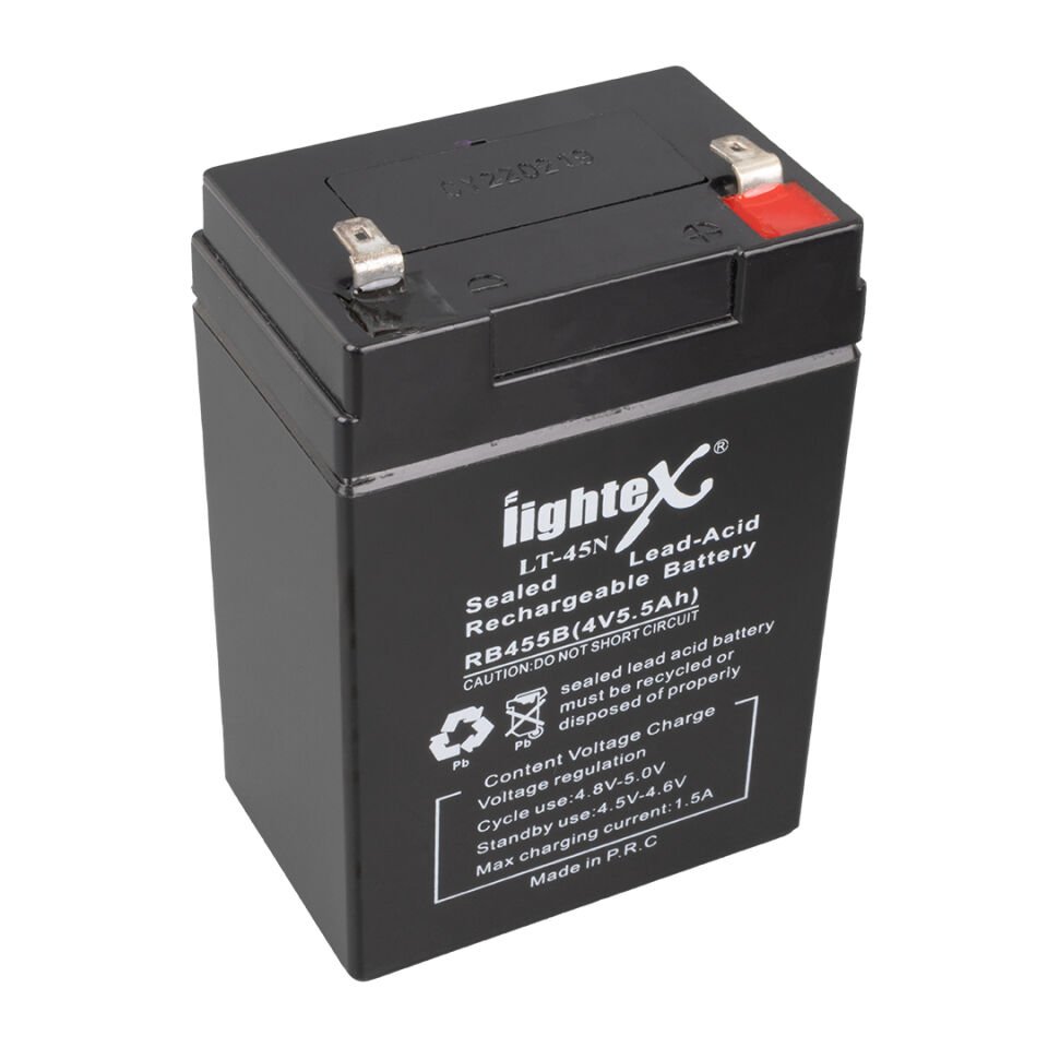 Lightex LT-45N 4 Volt 5 Amper Kuru Işıldak Aküsü