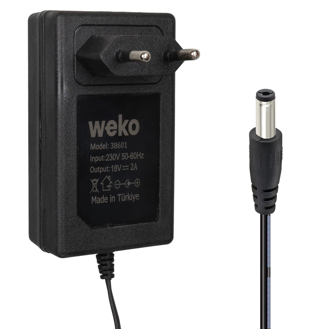Weko WK-38601 18 Volt - 2 Amper 5.5*2.5 Mm Uçlu Adaptör