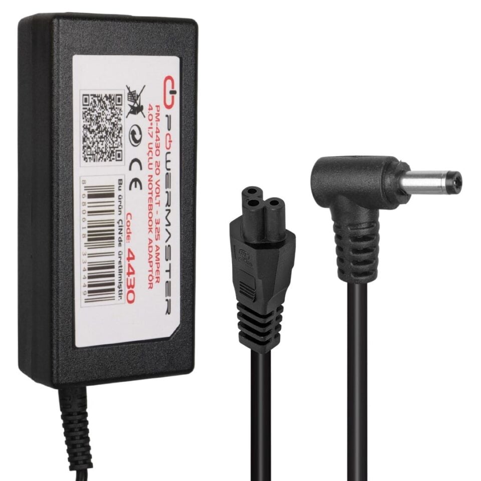 Powermaster PM-4430 20 Volt 3.25 Amper 65W Notebook Adaptörü